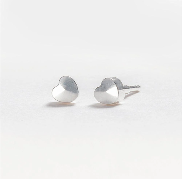 Earing Heart H-027 Silver