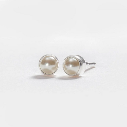 Deluxe White Simulated Pearl WP-031 Silver