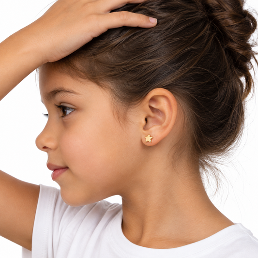 Plain Earing Star S-026 (Kids)