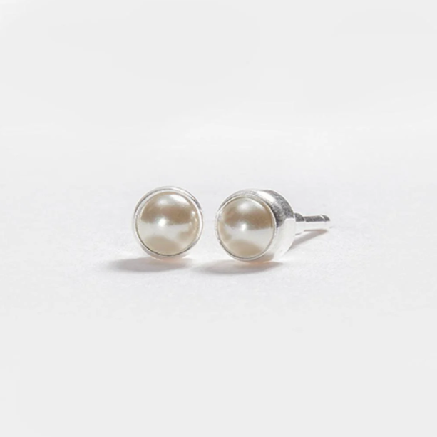 Deluxe White Simulated Pearl WP-031 Silver
