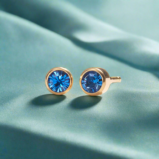 September – Sapphire Bezel Set